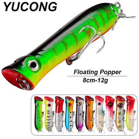 Yucong Se Uelo De Pesca Popper Cebo Flotante Wobbler Minnow Cebo