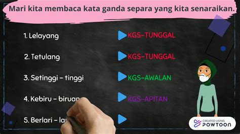 Bahasa Melayu Tahun Tatabahasa Kata Ganda Separa Berimbuhan