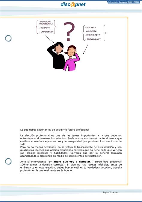 Fichas Taller Orientacion Vocacional Pdf Descarga Gratuita