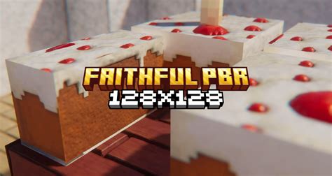 Faithful Pbr 128x Réalisme Amplifié Pack De Texture Minecraft 1