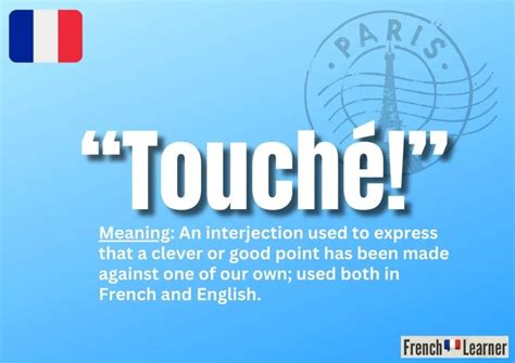 Touché! | FrenchLearner Word of the Day Lesson