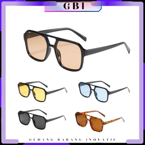 Jual Gbi Kaca Mata Style Korea Bingkai Retro Petak Eyeglasses Kacamata