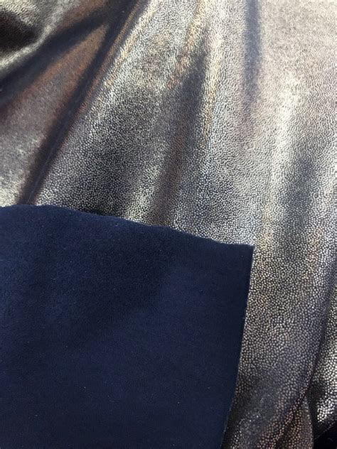 4 Way Stretch Mystique Metallic Spandex Fabric Silver Etsy