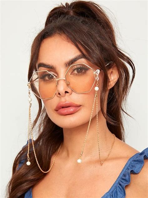 Faux Pearl Detail Glasses Chain Eyeglass Jewelry Glasses Chain Eyeglass Chain