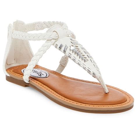 White Thong Sandals CraftySandals