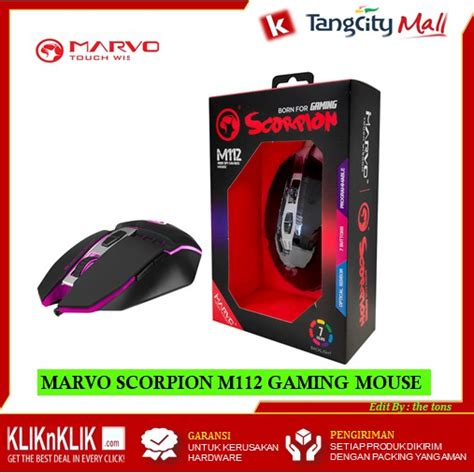 Jual Mouse Gaming Marvo Scorpion M Gaming Mouse Garansi Tahun