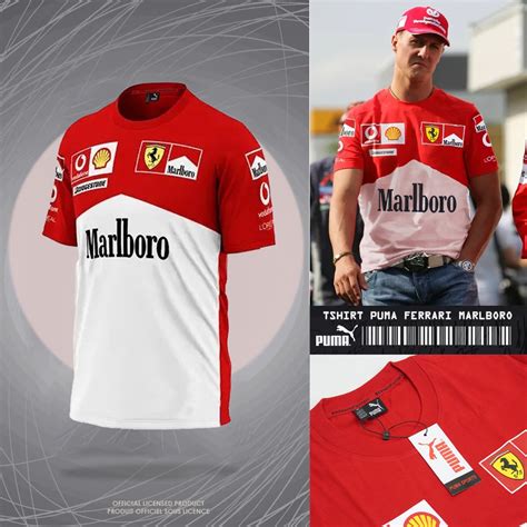 Jual Baju Ferrari Merah Kaos Premium Ferrari Mrlboro S Tshirt