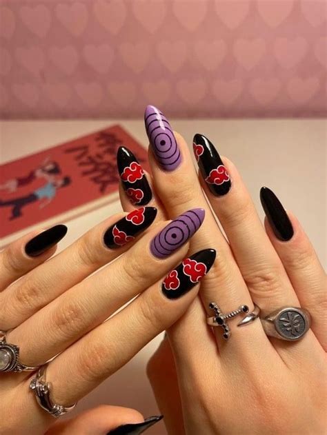 Pin By Sahar Cruz On Nails Naruto Nails Anime Nails Stylish Nails Art