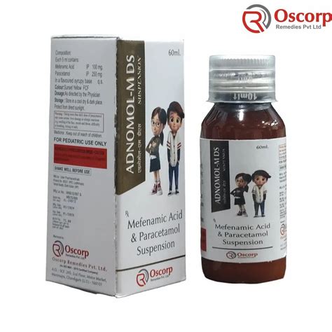 Adnomol Mds Mefenamic Acid Mg Paracetamol Mg Suspension With