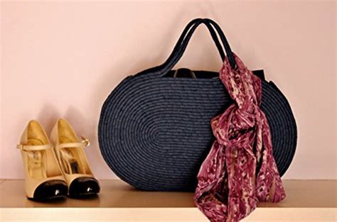 Denim French Style Basket Bag Denim Tote Bag Autumn