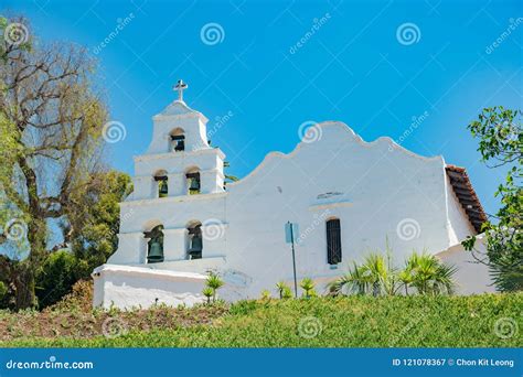 Exterior View of the Historical Mission San Diego De Alcala Stock Image ...