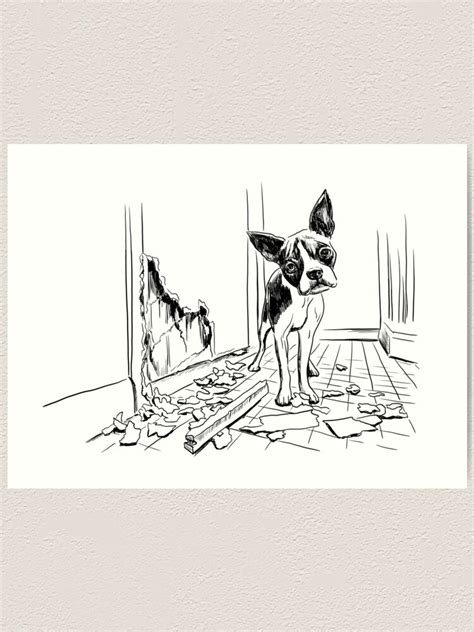 "Bad dog meme" Art Print for Sale by Animalista | Redbubble