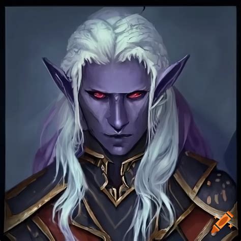 Image Of A Majestic Male Drow Sorcerer On Craiyon