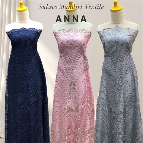 Jual ANNA Brukat Tulle Mewah Harga Per 1 2 Meter 50 Cm BAHAN KAIN