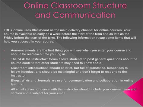 Troy Online Cyber Classroom Ppt Download