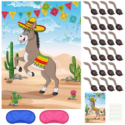 Buy Plulon Pin The Tail On The Donkey Birthday Party Games For Kids