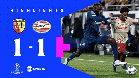 RC Lens v PSV - UEFA Champions League highlights as Elye Wahi claims draw for Ligue 1 team ...