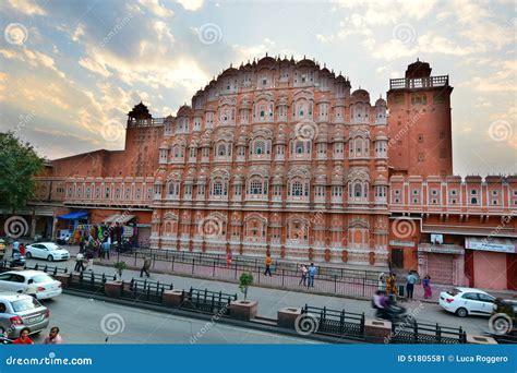 Hawa Mahal Ou Palais Des Vents Jaipur Rajasthan L Inde Photo éditorial