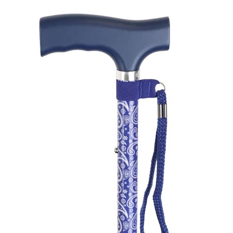 Ziggy Blue Paisley Adjustable Stick Health And Care