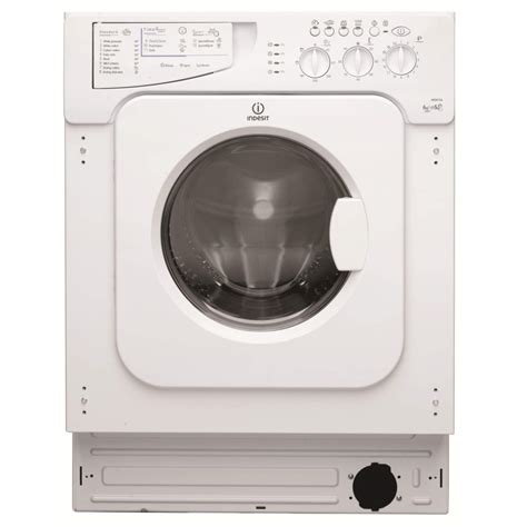 Indesit Iwde126 6kg Wash 5kg Dry 1200rpm Integrated Washer Dryer White Appliances Direct