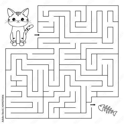 Printable Cat Maze - Printable Mazes Free