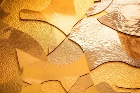 Premium Ai Image Textured Gold Foil Laminated Over Custom Shapes