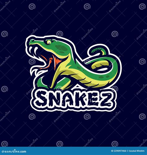 Snake Mascot Logo Design Vector With Modern Illustration Concept Style