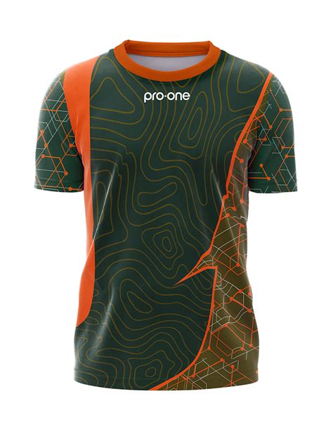 Camiseta De Arquero M Corta Pro One New Axie Verde Army Naranja