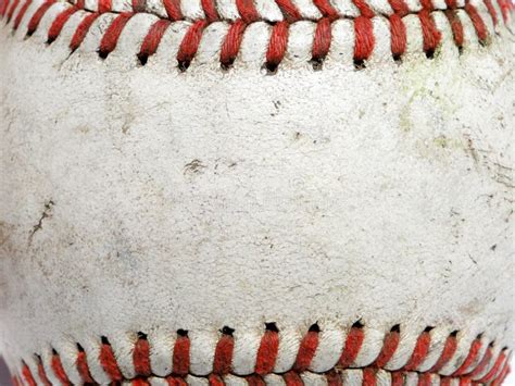 Baseball Stitches Close Up Stock Photo Image Of Macro 11240372