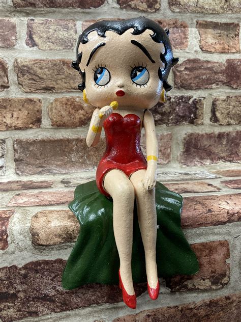 Cast Iron Figure Betty Boop Sitting Singing Then Retro