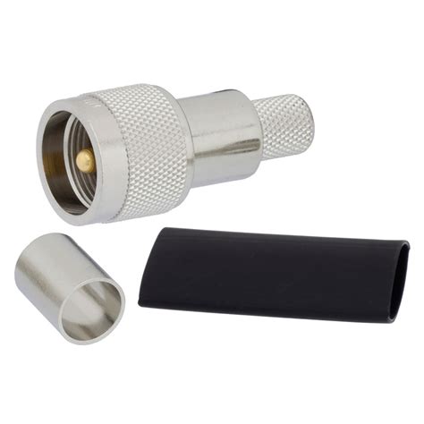 Uhf Male Plug Connector For Lmr 400 Cable Crimpnon Solder Contact