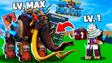 Provei A Fruta Do Mamute No Level M Ximo Na Nova Atualiza O Do Blox