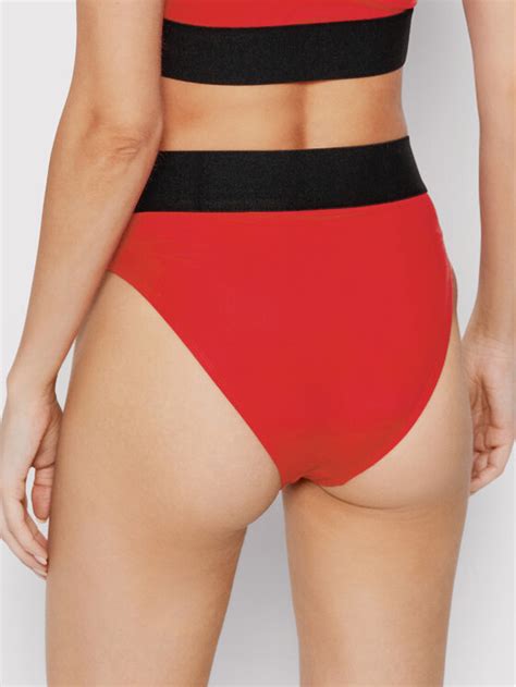 Hugo Dół od bikini Red Label 50470233 Czerwony Modivo pl