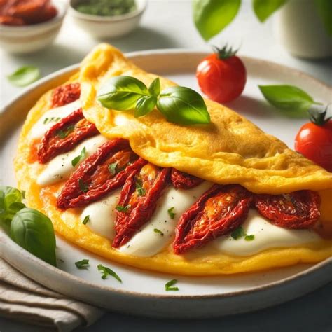 Sun Dried Tomato And Mozzarella Omelette Eds Easy Meals