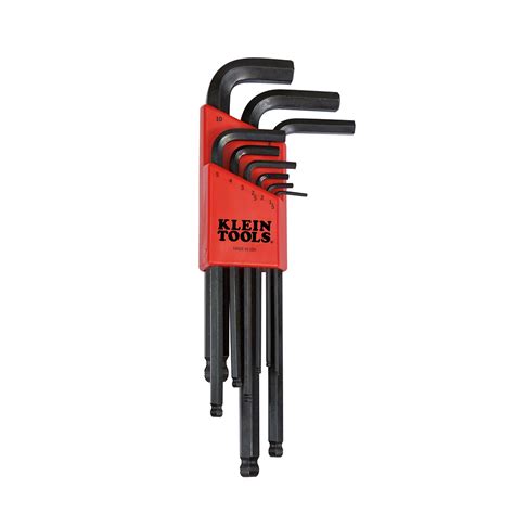 L Style Ball End Hex Key Caddy Set Metric 9 Piece Blmk10 Klein