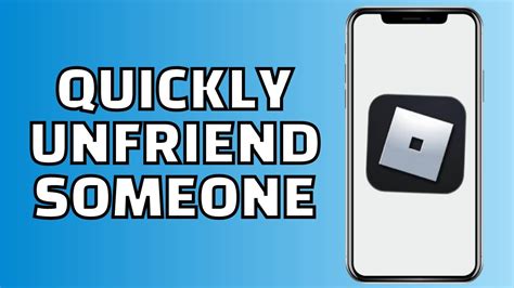 How To Quickly Unfriend On Roblox Mobile Youtube