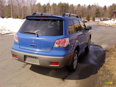 2003 Pacific Blue Mitsubishi Outlander Xls 4wd 46776679 Photo 6