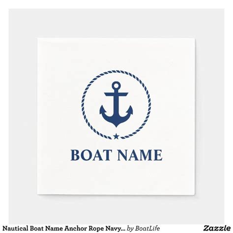 A Square Coaster With An Anchor And Rope On The Bottom That Says Boat