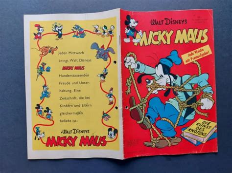 RARITÄT ORIGINAL WALT DISNEY MICKY MAUS Heft NR 6 1958 gelocht