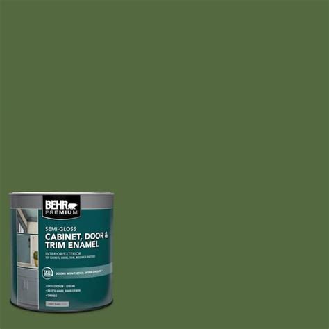 Behr Premium 1 Qt M380 7 Alfalfa Extract Semi Gloss Enamel Interior