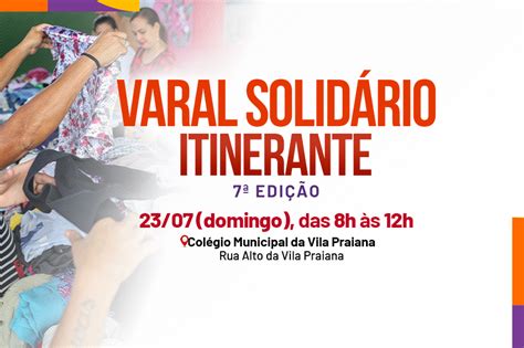 Edi O Do Varal Solid Rio Itinerante Acontece Domingo Na