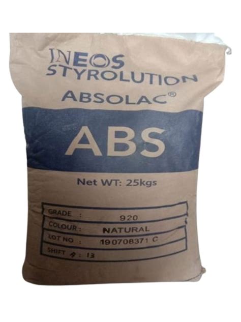 Absolac 920 Ineos Styrolution Natural ABS Granules For Plastic