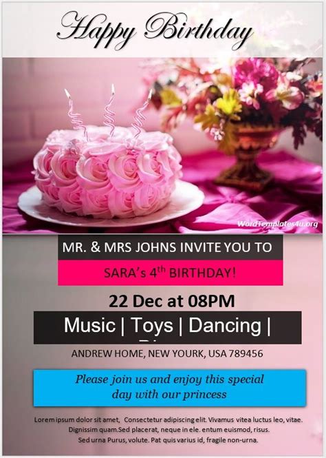 Free Birthday Flyer Templates Get Deals And Low Prices On Customize