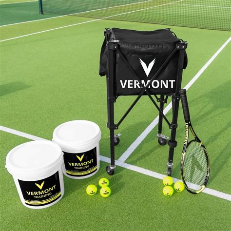 Vermont Pro Rolling Tennis Ball Basket Net World Sports