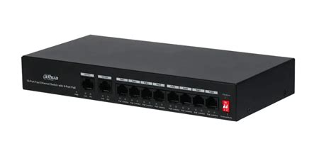 Dahua PFS3010 8ET 65 10 Port Fast Ethernet Switch With 8 Port PoE