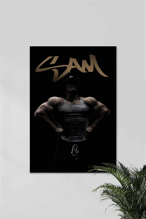 Sam Sulek 00 Gym Motivation Poster Posterized