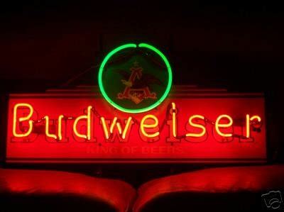 Vintage Style Budweiser Neon Sign | #37327315