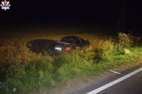 Śmiertelny wypadek w pow zamojskim Na drodze wojewódzkiej zginął