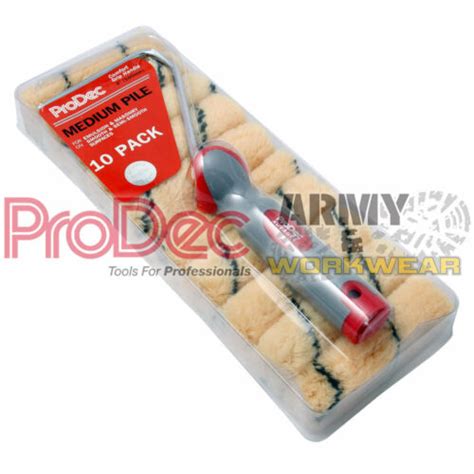 Prodec Pack Of Inch Acrylic Mini Paint Rollers Frame Emulsion