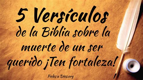 5 Versículos De La Biblia Sobre La Muerte De Un Ser Querido ¡ten